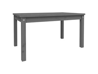 vidaXL Tuintafel 82,5x50,5x45 cm massief grenenhout grijs