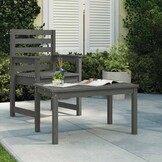 vidaXL Tuintafel Grenenhout Grijs - 70% Korting