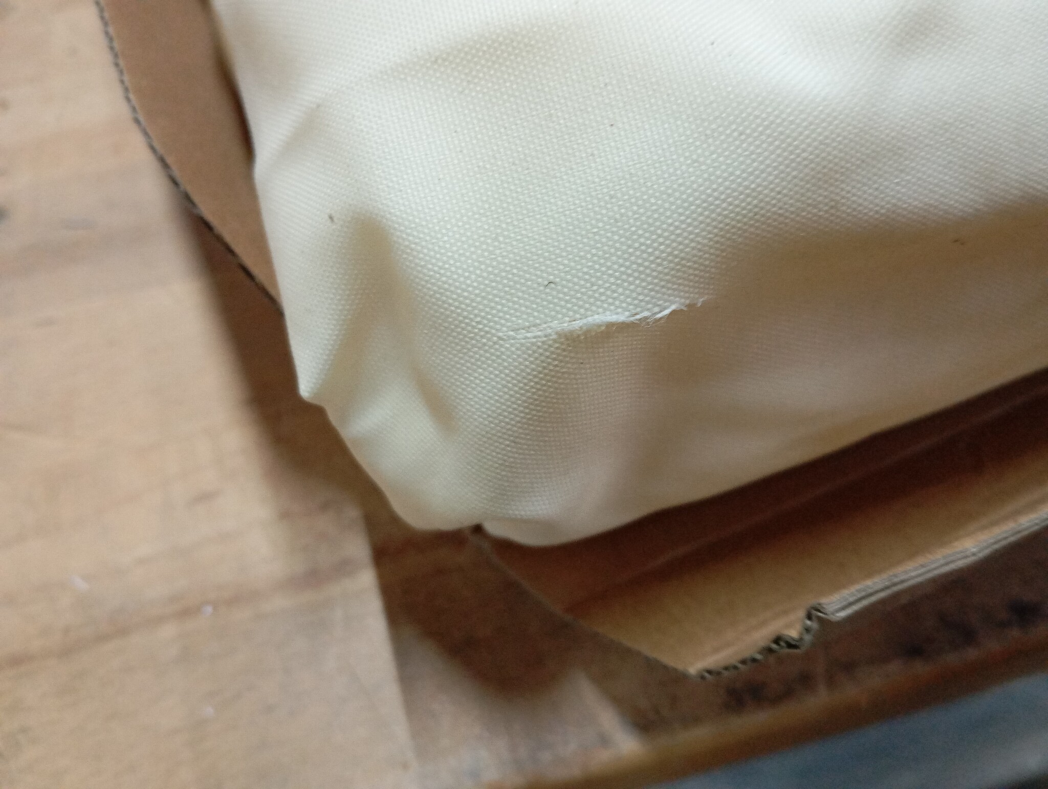 vidaXL Zonnezeil 7x5x5 m 100% polyester oxford crèmekleurig