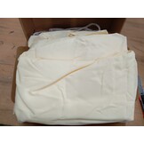 vidaXL Zonnezeil 7x5x5 m 100% polyester oxford crèmekleurig