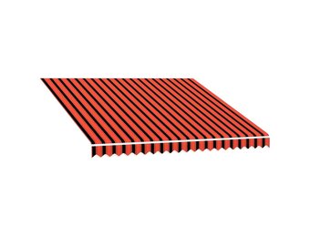 vidaXL Luifeldoek 300x250 cm canvas oranje en bruin