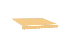 Vervangend Zonneschermdoek Zand Polyester - 46% Korting!