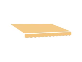 vidaXL Vervangend zonneschermdoek voor 2,5x2 m Zand Polyester