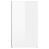 vidaXL Dressoir 100x33x59,5 cm bewerkt hout hoogglans wit