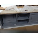 vidaXL Tv-meubel 120x30x40 cm hout grijs