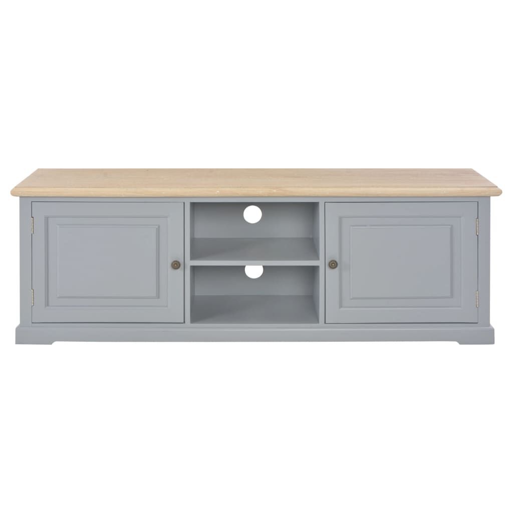 TV-meubel Hout Grijs - 120cm - 72% Korting