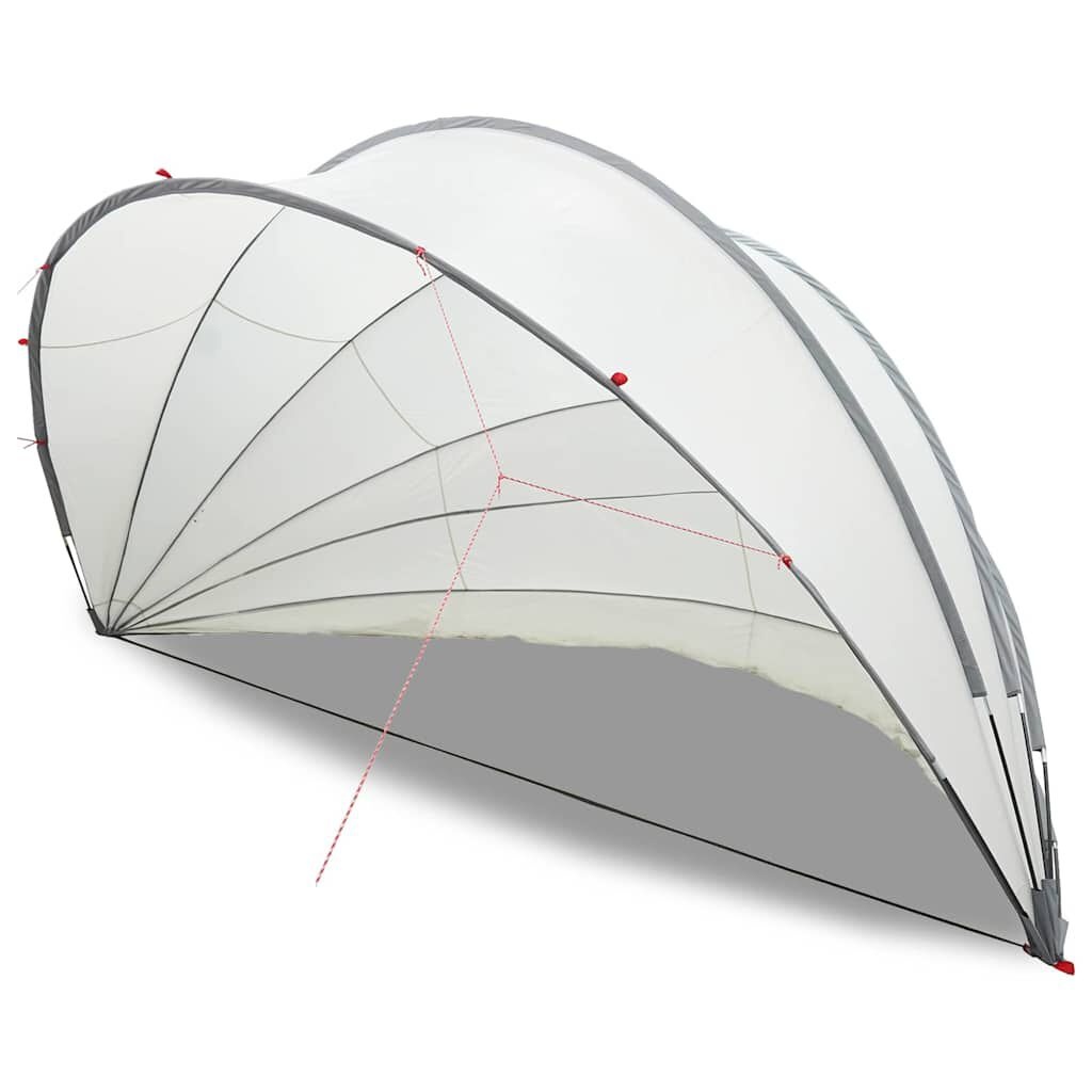 vidaXL Pooldome 592 x 590 x 275 cm 185T polyester met PU-coating