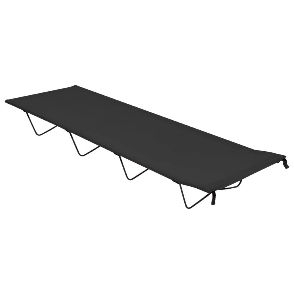 VidaXL Campingbed 180x60x19 cm - Zwart met 33% Korting