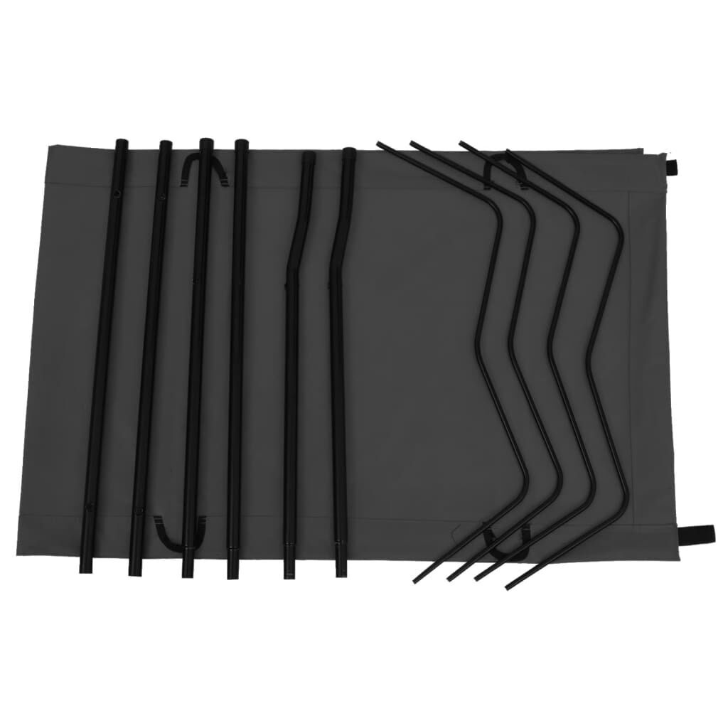 VidaXL Campingbed 180x60x19 cm - Zwart met 33% Korting