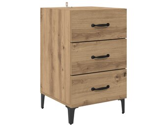 vidaXL Nachtkastje Artisan Eiken 40 x 40,5 x 66 cm Bewerkt hout
