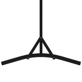 vidaXL Kamerscherm met 1 paneel 175x180 cm zwart
