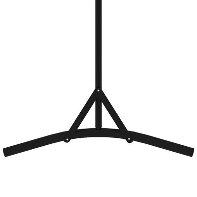 vidaXL Kamerscherm met 1 paneel 175x180 cm zwart