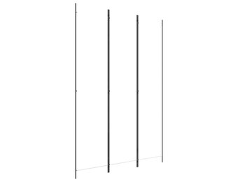 vidaXL Kamerscherm met 3 panelen 150x220 cm stof wit