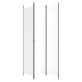 vidaXL Kamerscherm met 3 panelen 150x220 cm stof wit