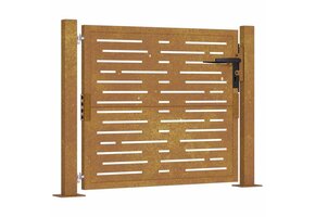 vidaXL Cortenstaal Poort 105x80 cm - 63% Korting