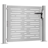 vidaXL Poort vierkant 105x80 cm cortenstaal