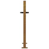vidaXL Poort vierkant 105x80 cm cortenstaal