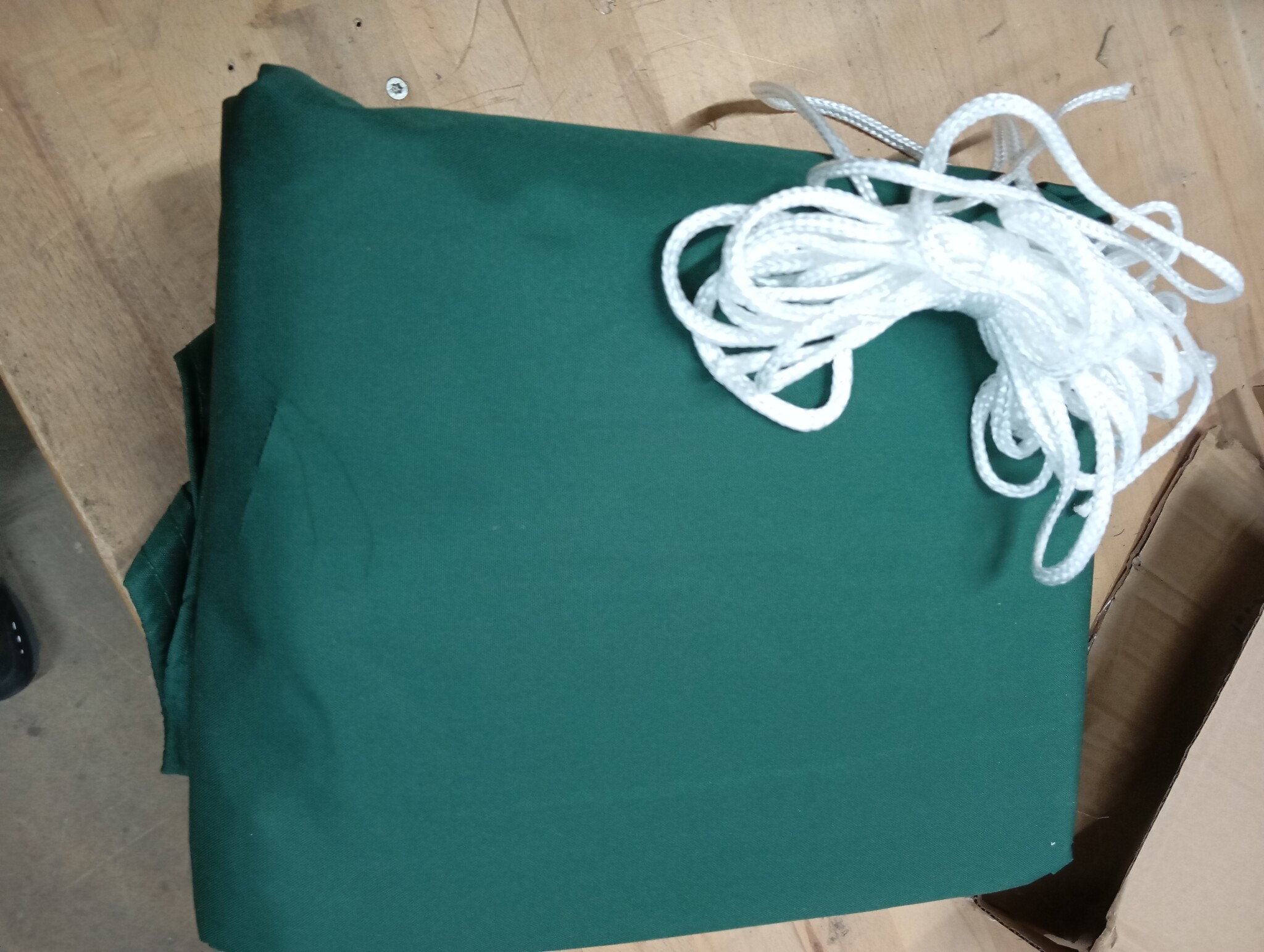 vidaXL Zonnescherm vierkant 3,6x3,6 m oxford stof donkergroen