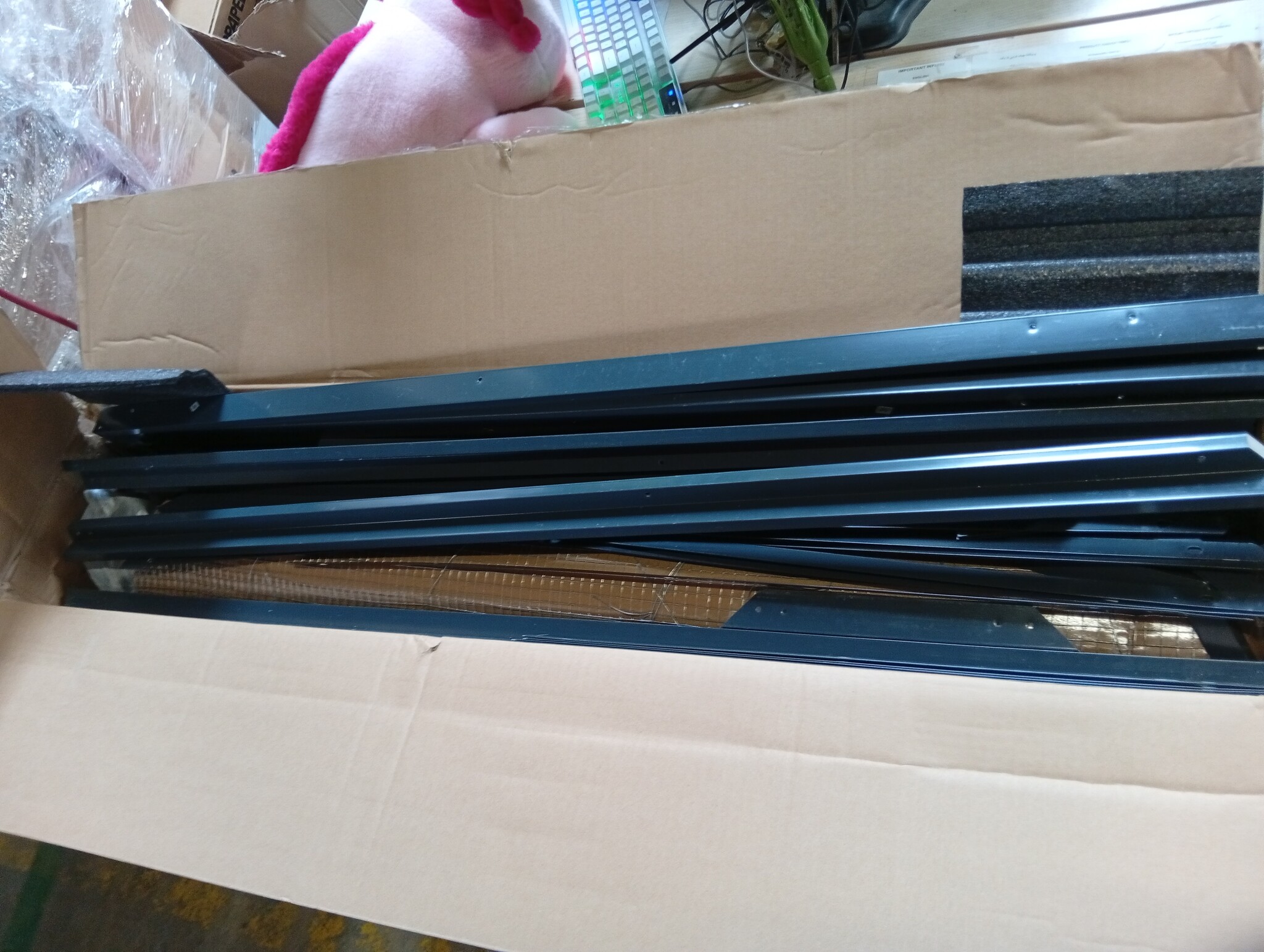 vidaXL Volière 179x100x185 m aluminium antracietkleurig
