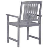 4x Stevige Acaciahouten Tuinstoelen (Grijs, 75% Korting)