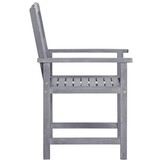 vidaXL Tuinstoelen 4 st massief acaciahout grijs