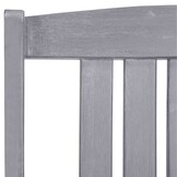 vidaXL Tuinstoelen 4 st massief acaciahout grijs