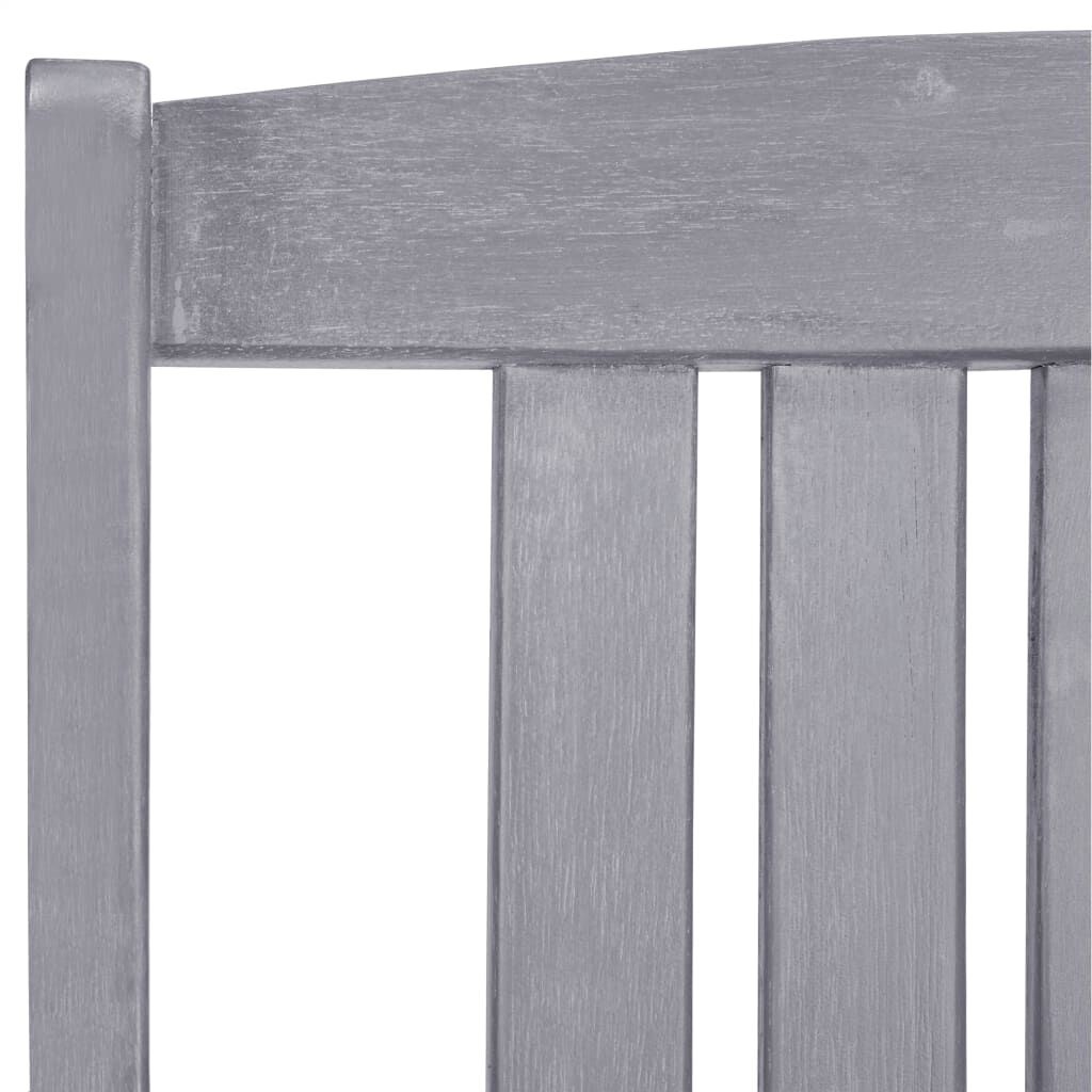 vidaXL Tuinstoelen 4 st massief acaciahout grijs