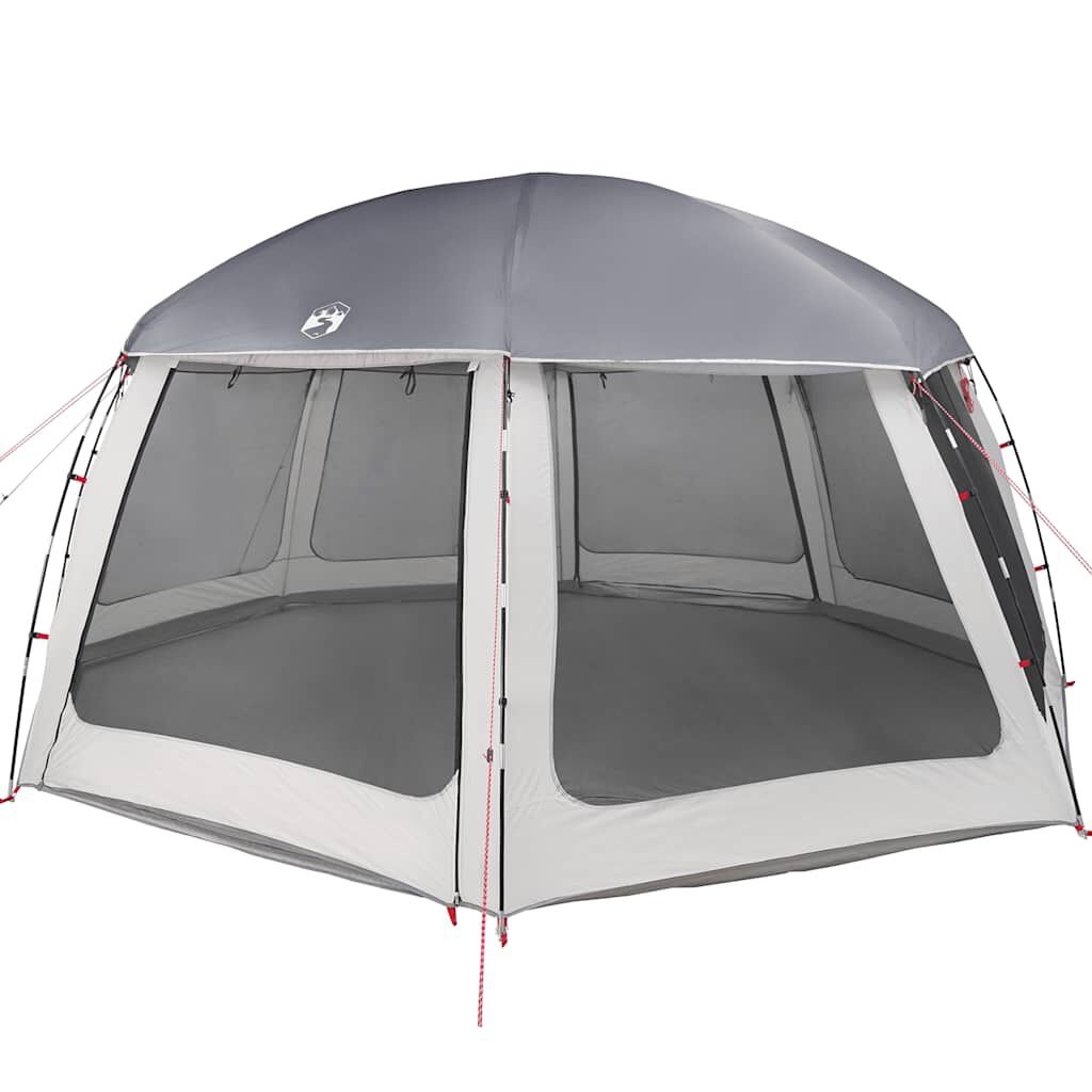 vidaXL Zwembadtent Grijs 612x612 cm - 35% Korting