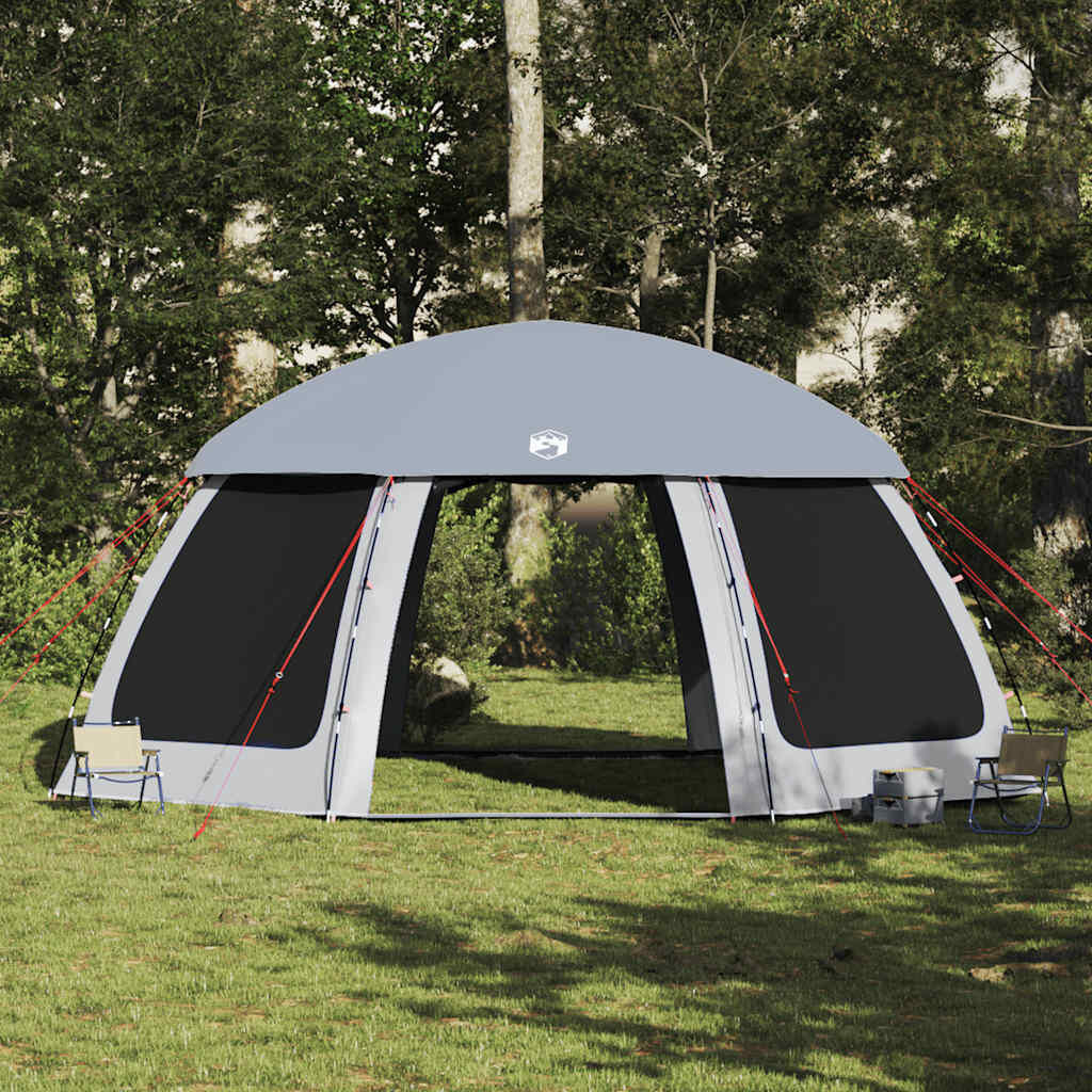 vidaXL Zwembadtent Grijs 612x612 cm - 35% Korting