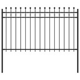 vidaXL Ringhek TILBURG 200 x 166 cm Gepoedercoat staal Zwart