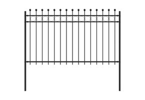 VidaXL Ringhek Tilburg 200x166cm Zwart Gepoedercoat Staal - 46% Korting