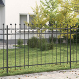 vidaXL Ringhek TILBURG 200 x 166 cm Gepoedercoat staal Zwart