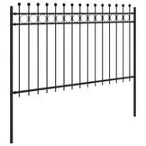 vidaXL Ringhek TILBURG 200 x 166 cm Gepoedercoat staal Zwart