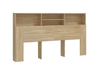 vidaXL Hoofdbordkast 180x19x103,5 cm sonoma eikenkleurig