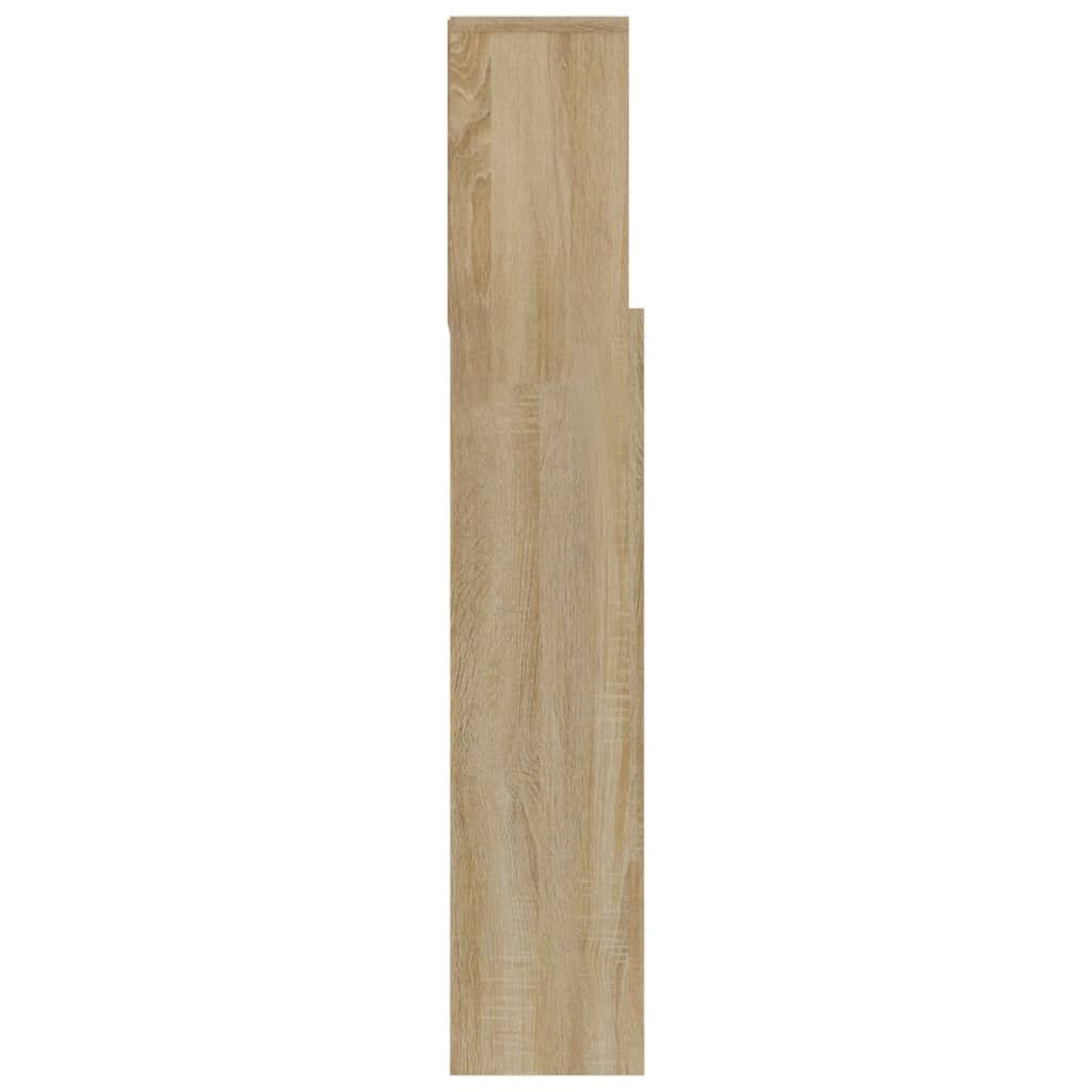 vidaXL Hoofdbordkast 180x19x103,5 cm sonoma eikenkleurig