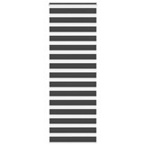 vidaXL Zebra rolgordijn 70x200 cm stofbreedte 65,9 cm zwart