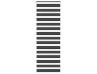 vidaXL Zebra rolgordijn 70x200 cm stofbreedte 65,9 cm zwart