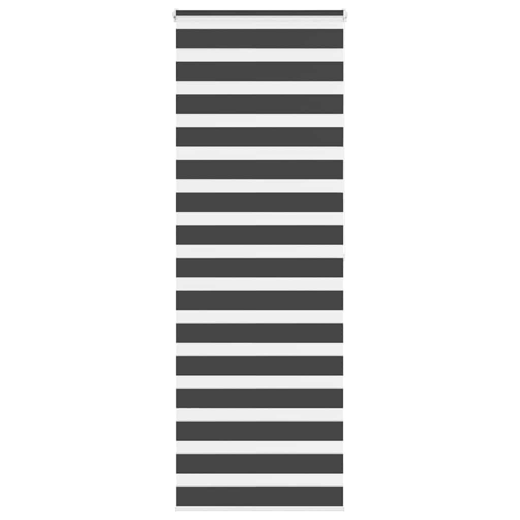 vidaXL Zebra rolgordijn 70x200 cm stofbreedte 65,9 cm zwart