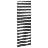 vidaXL Zebra rolgordijn 70x200 cm stofbreedte 65,9 cm zwart