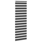vidaXL Zebra rolgordijn 70x200 cm stofbreedte 65,9 cm zwart