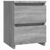 vidaXL Nachtkastje Grijs Sonoma 30x30x40 cm Engineered Wood