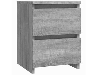 vidaXL Nachtkastje Grijs Sonoma 30x30x40 cm Engineered Wood