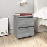 vidaXL Nachtkastje Grijs Sonoma 30x30x40 cm Engineered Wood