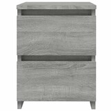 vidaXL Nachtkastje Grijs Sonoma 30x30x40 cm Engineered Wood