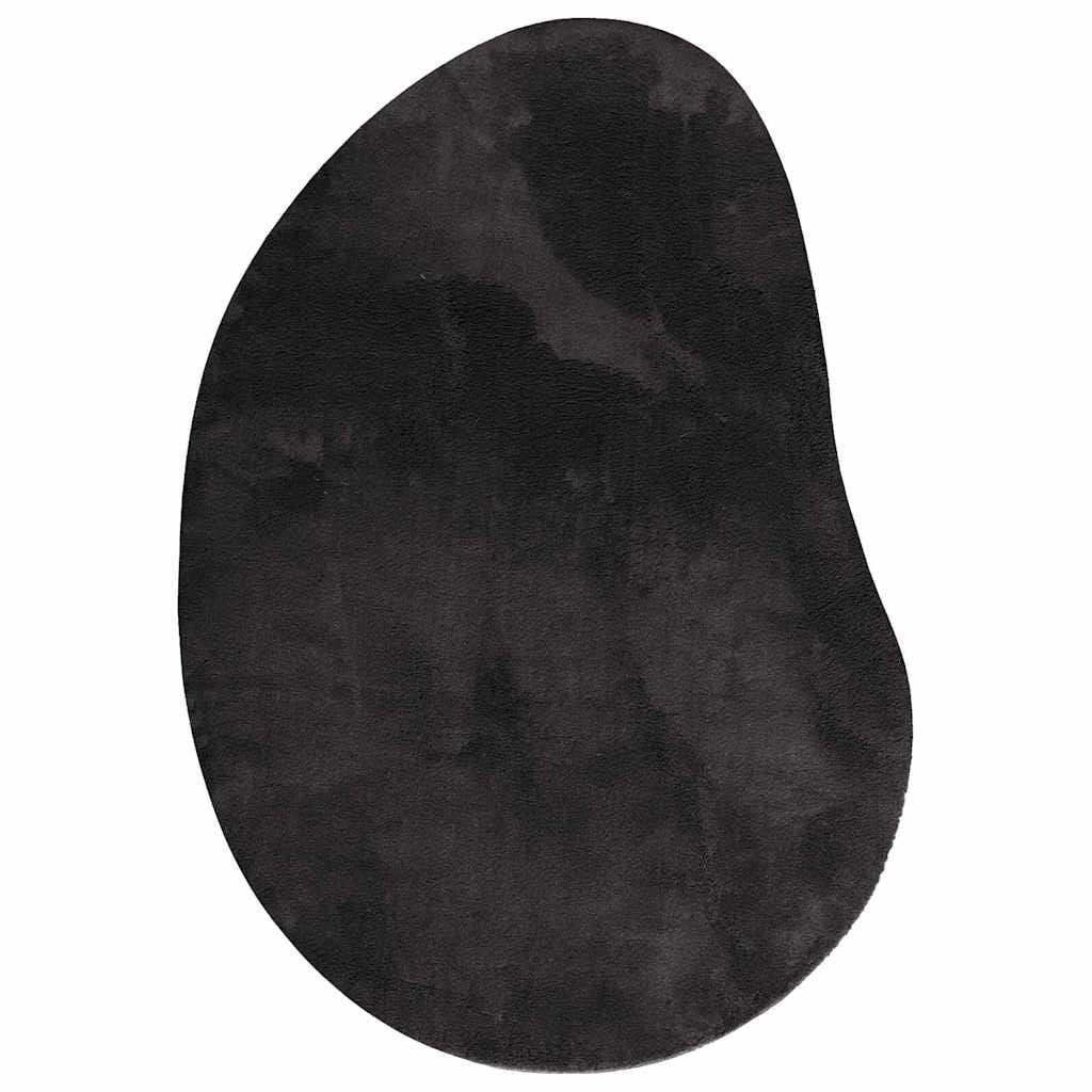 vidaXL Tapijt HUARTE Zwart 100 x 200 cm Polyester