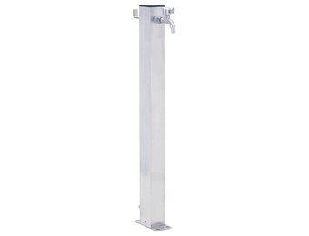 vidaXL Waterzuil vierkant 40 cm roestvrij staal
