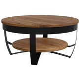 vidaXL Salontafel 65x65x32 cm massief acaciahout