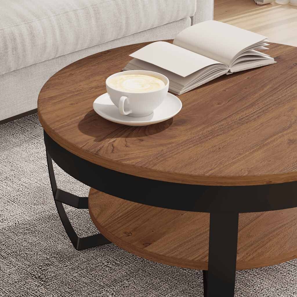 vidaXL Salontafel 65x65x32 cm massief acaciahout