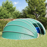 vidaXL Zwembad Tent Koepel 640 x 432 x 205 cm Zeegroen