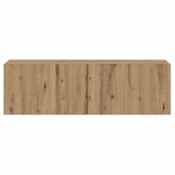 vidaXL Tv-wandmeubel 100x30x30 cm bewerkt hout artisanaal eikenkleurig